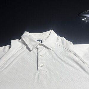 Elegant White Golf Polo Shirt for Men